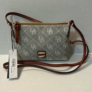 Dooney & Bourke, NWT, grey & white, cross-body bag